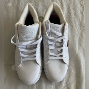 Levis Jeffrey 501 Tumbled UL Low Top Sneakers White/Tan Men's SZ 9.5
